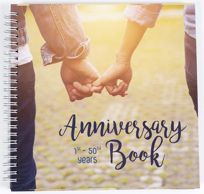 Unconditional rosie كتاب ذكريات الزفاف | دفتر غلاف صلب لتوثيق الذكريات من السنة 1 إلى السنة 50 | هدايا للعروس والعريس | كتاب تخطيط الزفاف - Image 1